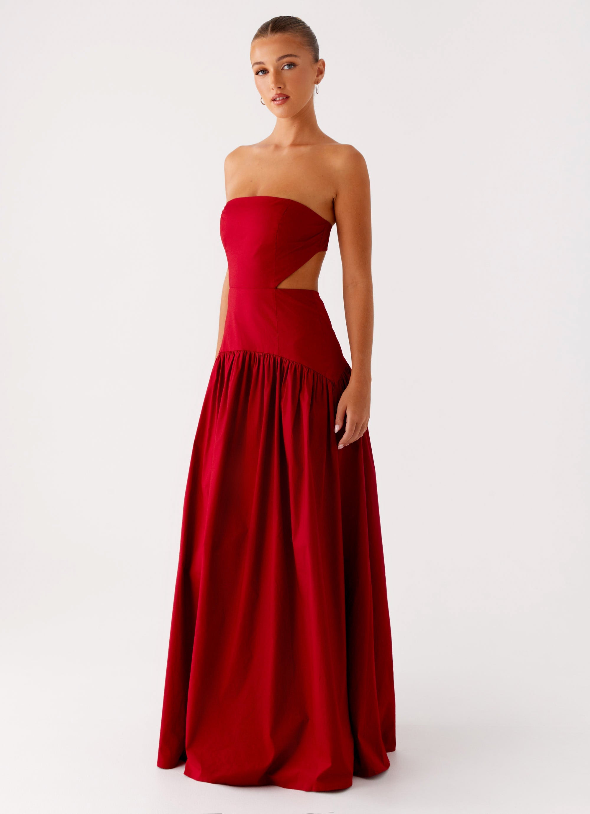 Aamari Maxi Dress - Red