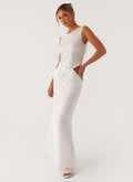 Above Ground Sequin Maxi Dress - White