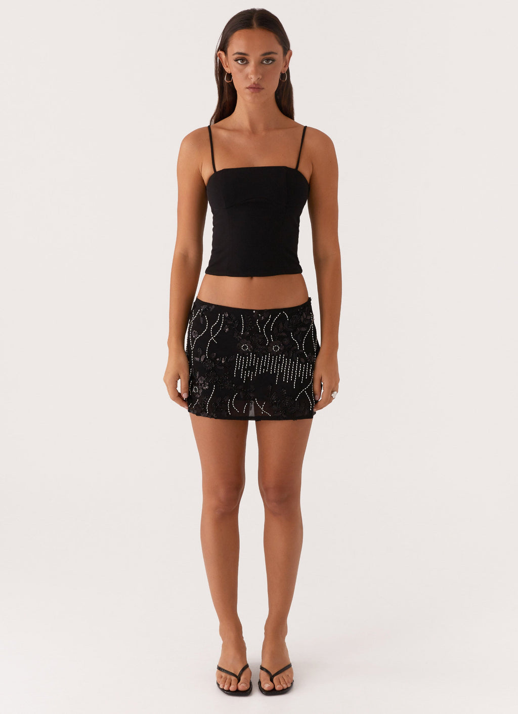 Adored By You Mini Skirt - Black