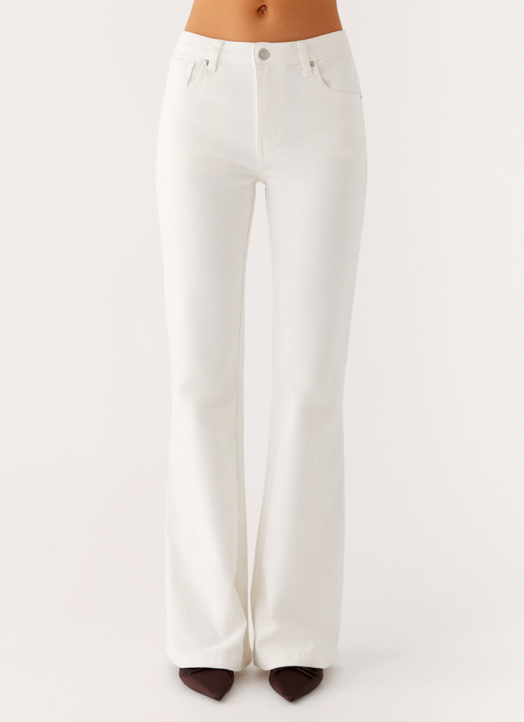 Aldo Bootleg Jeans - White