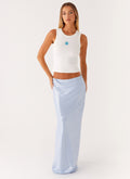 Algorithm Sequin Maxi Skirt - Blue