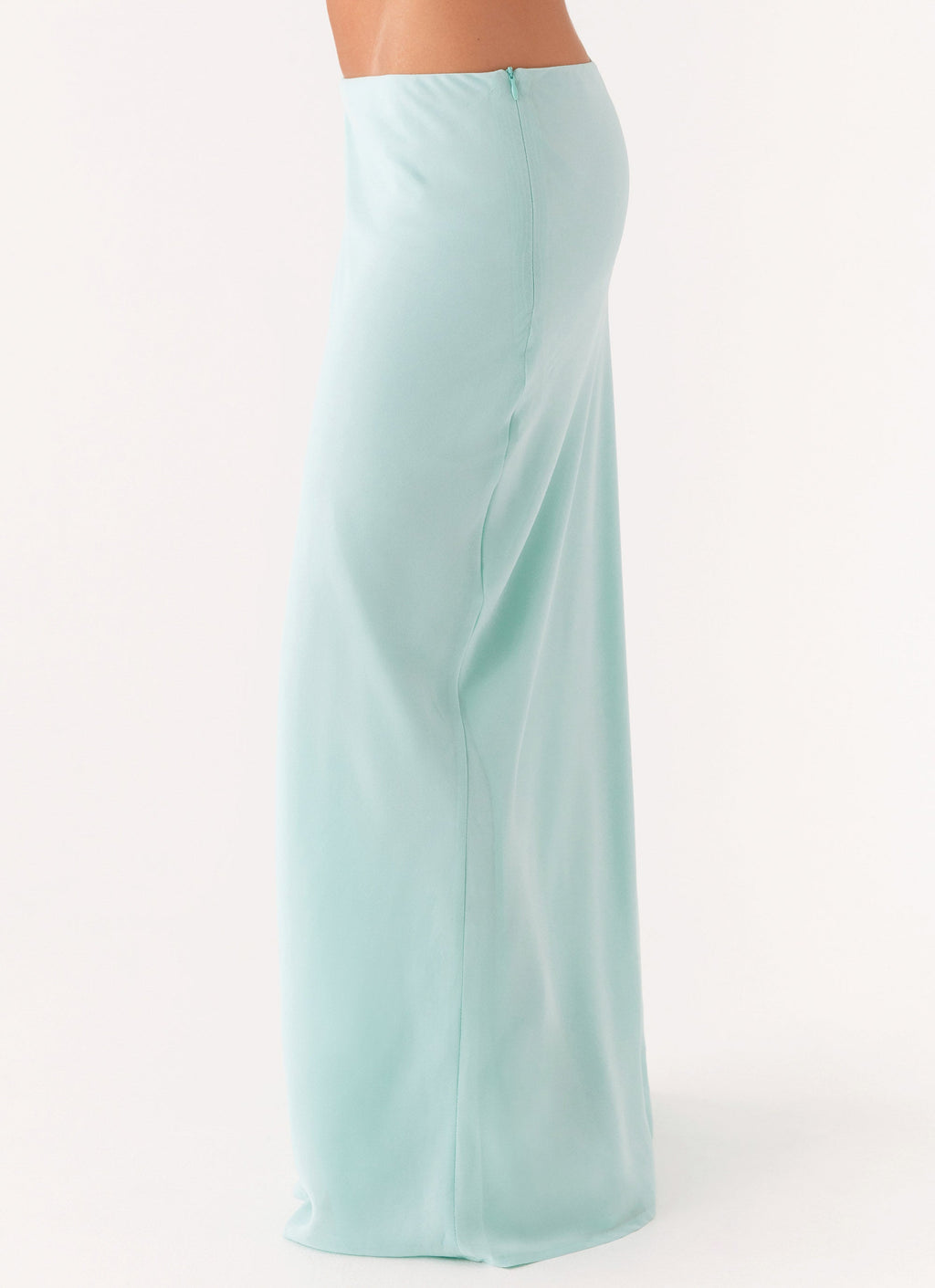 Another Life Chiffon Maxi Skirt - Pale Blue