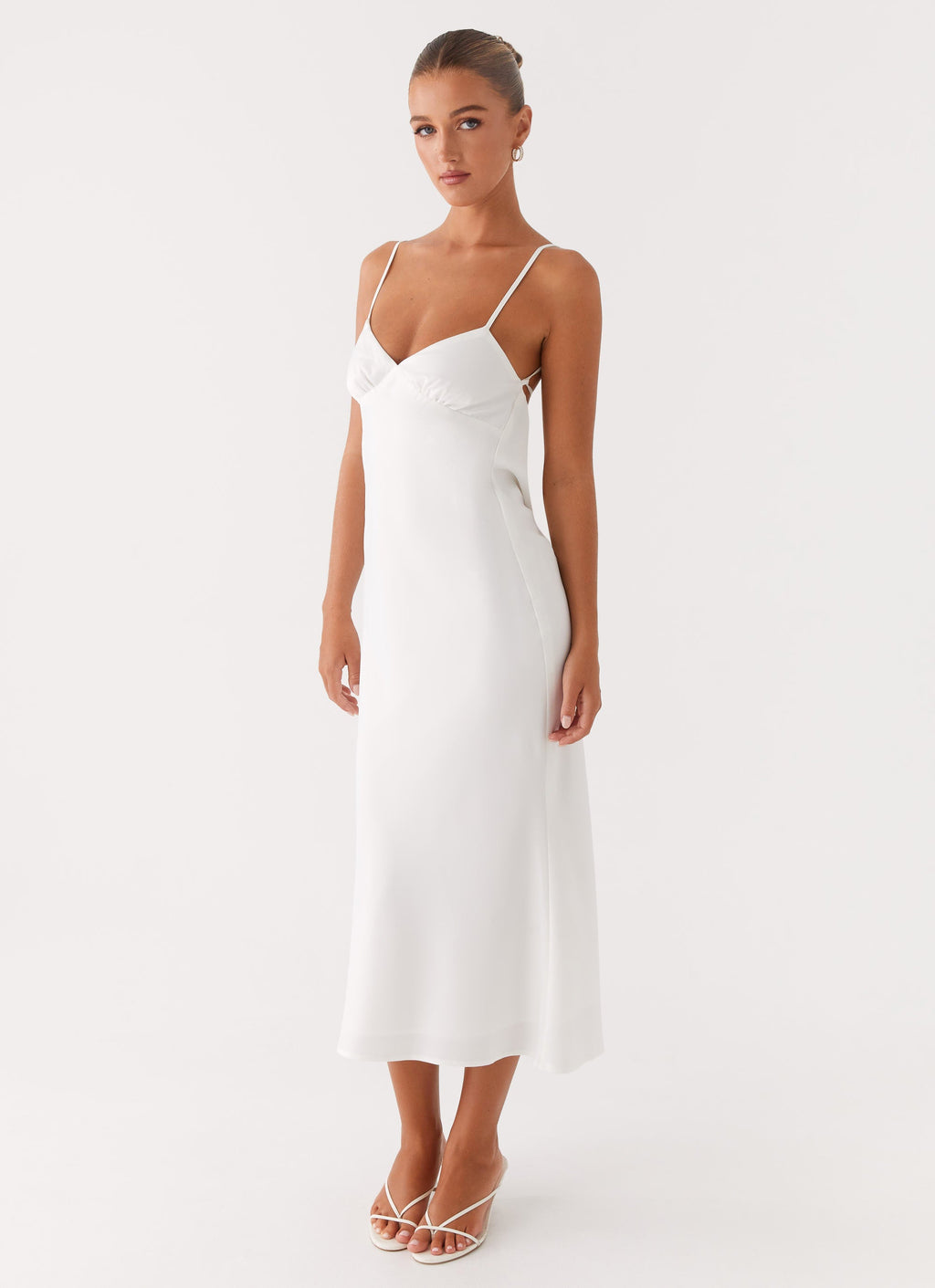 Bentley Midi Dress - White