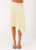 Brisa Midi Skirt - Butter