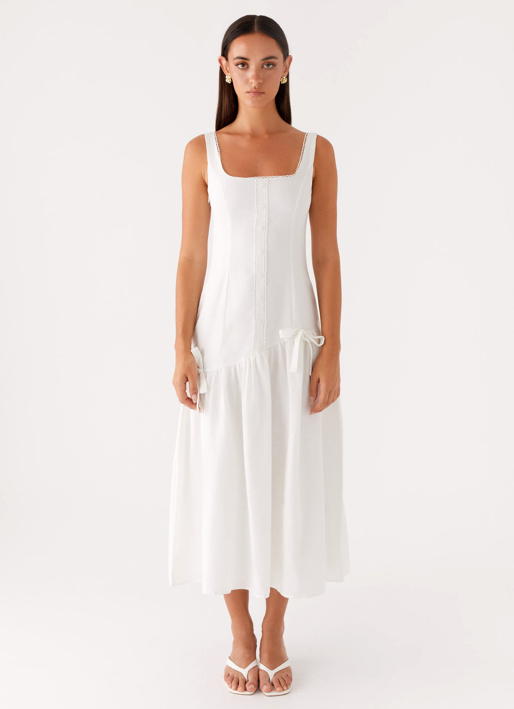 Esmerelda Midi Dress - White