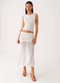 Genesis Midi Skirt - White