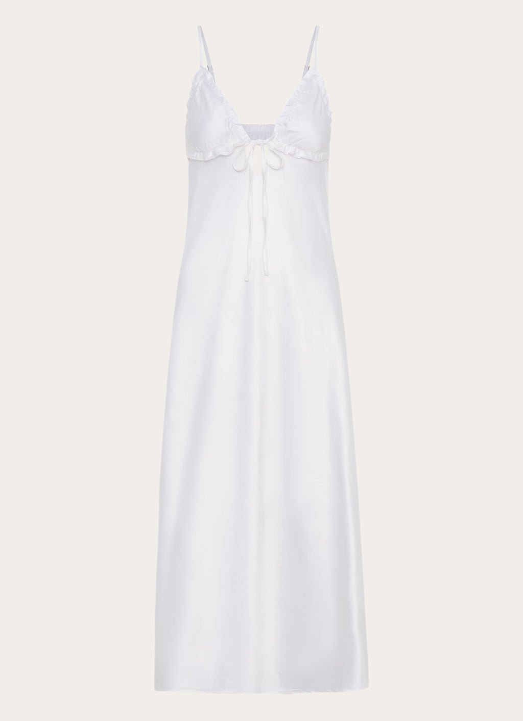 Take Note Midi Dress - White