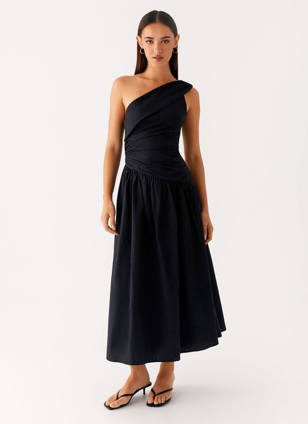 Janessa Midi Dress - Black