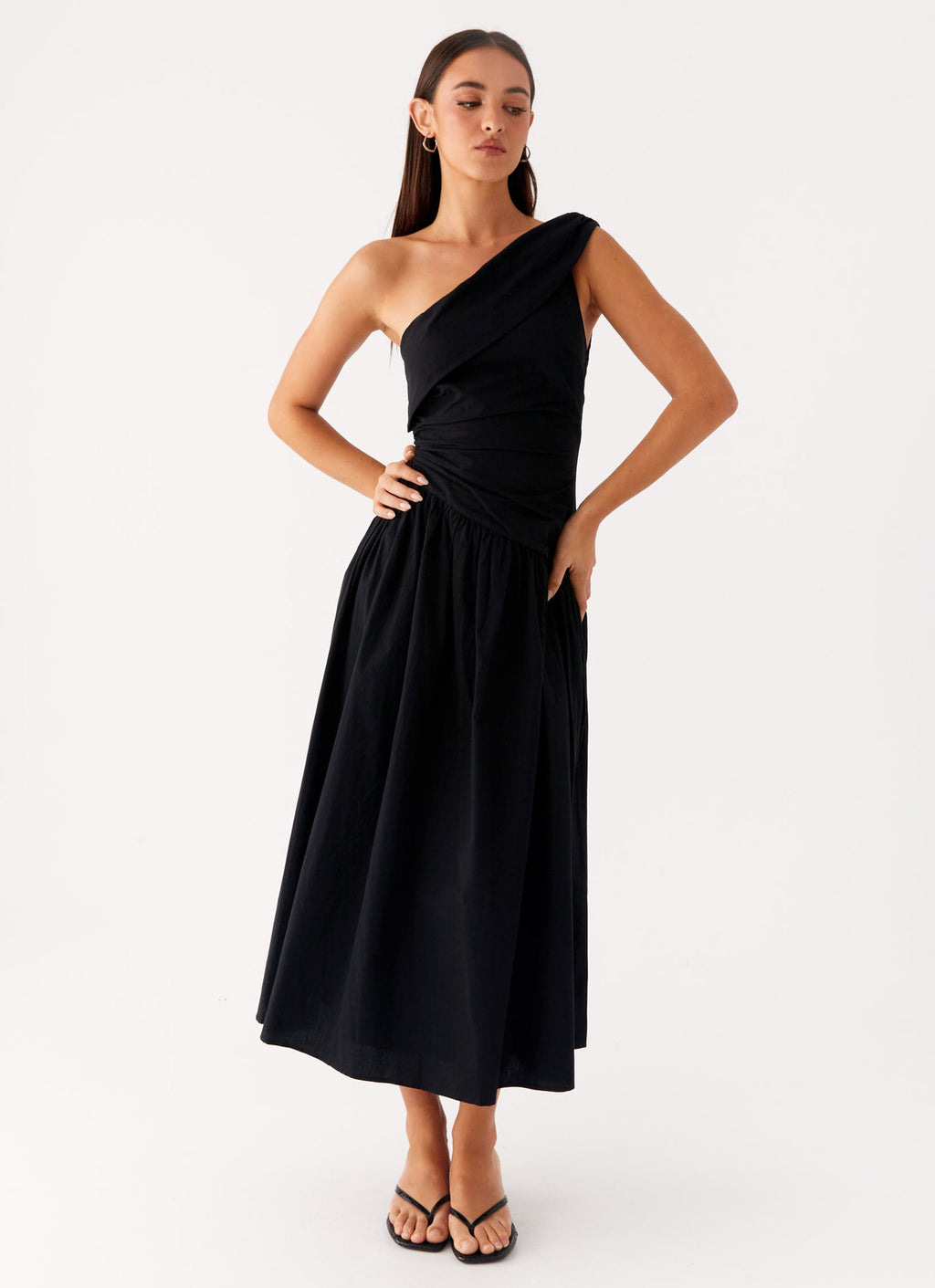 Janessa Midi Dress - Black