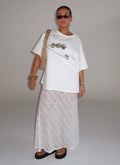 Jaz Lace Maxi Skirt - White