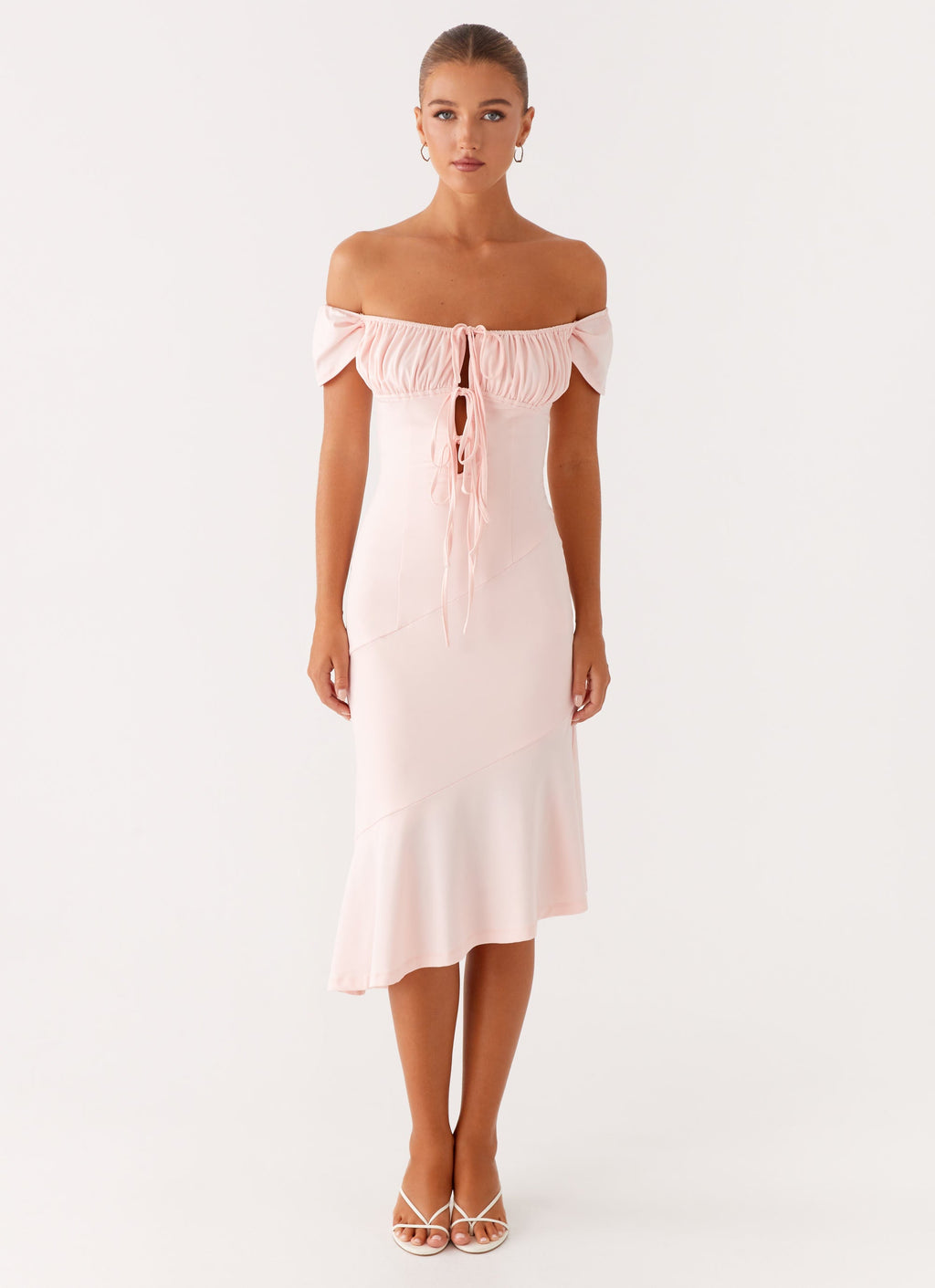 Katherine Midi Dress - Pink