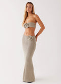 Kelcie Rose Crochet Maxi Skirt - Sage