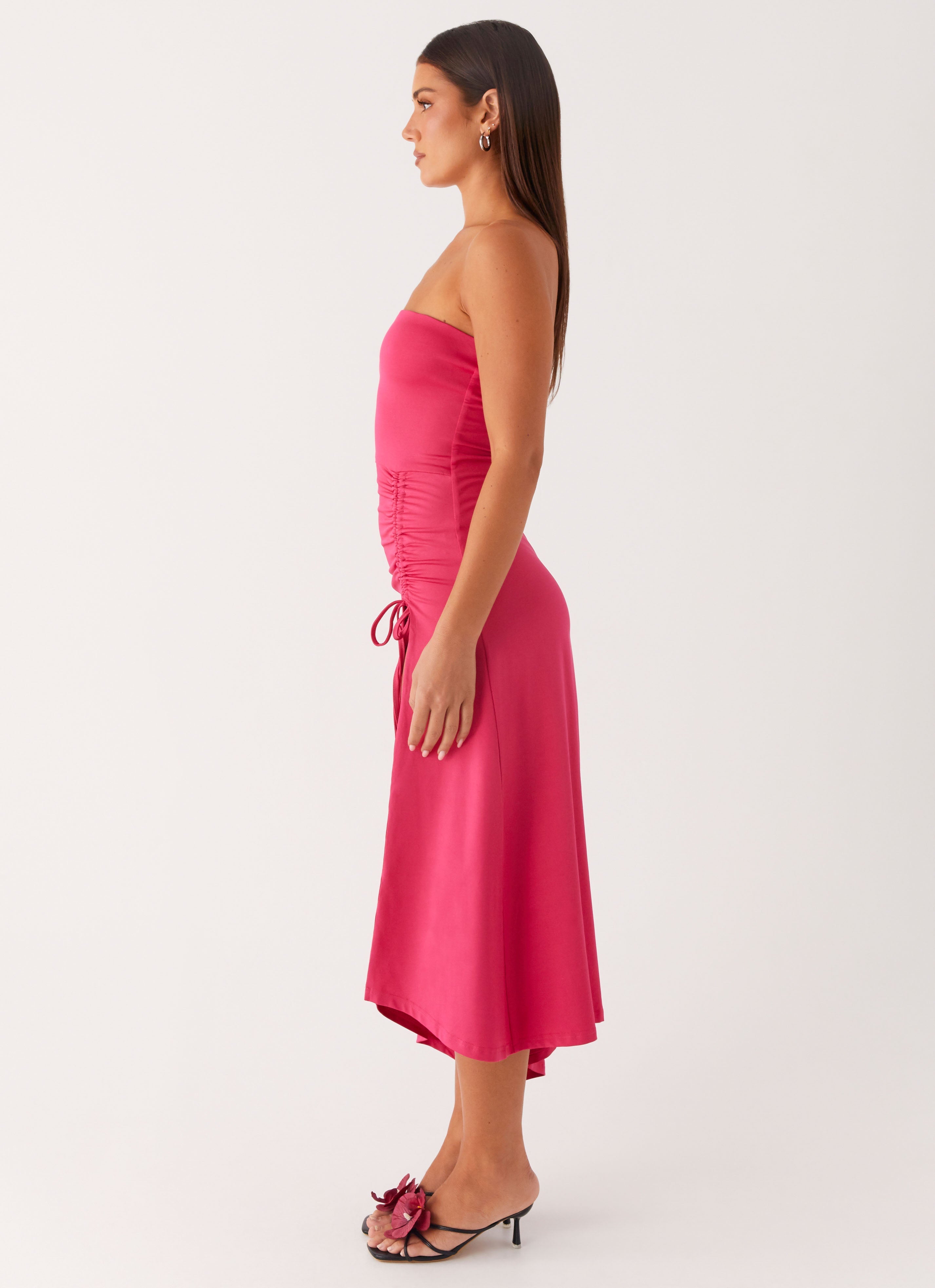 Laoise Midi Dress - Hot Pink