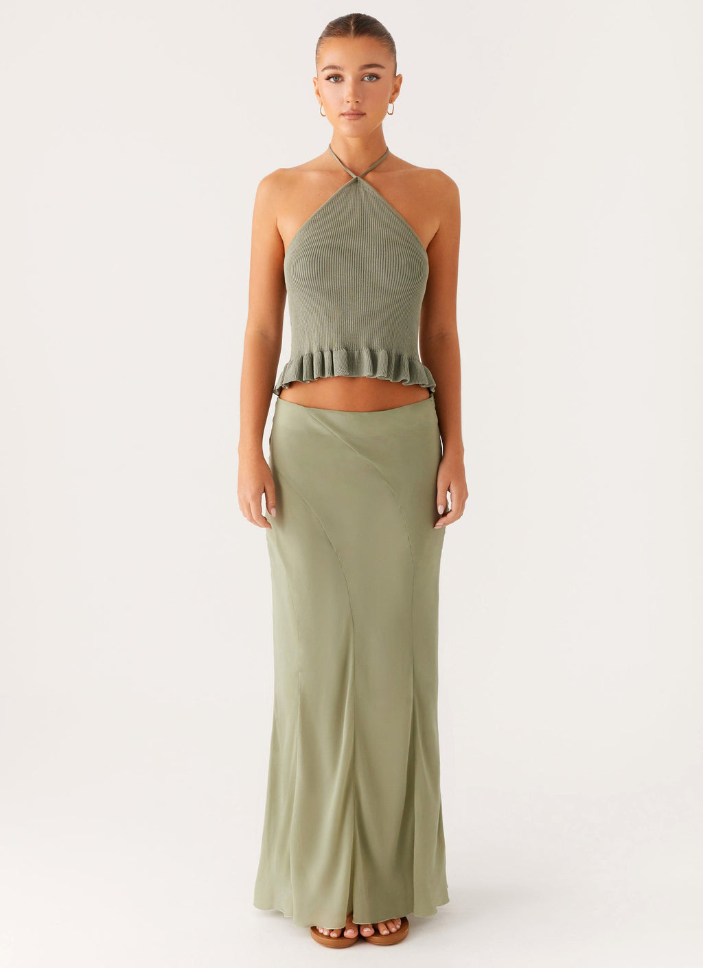 Maddox Maxi Skirt - Sage