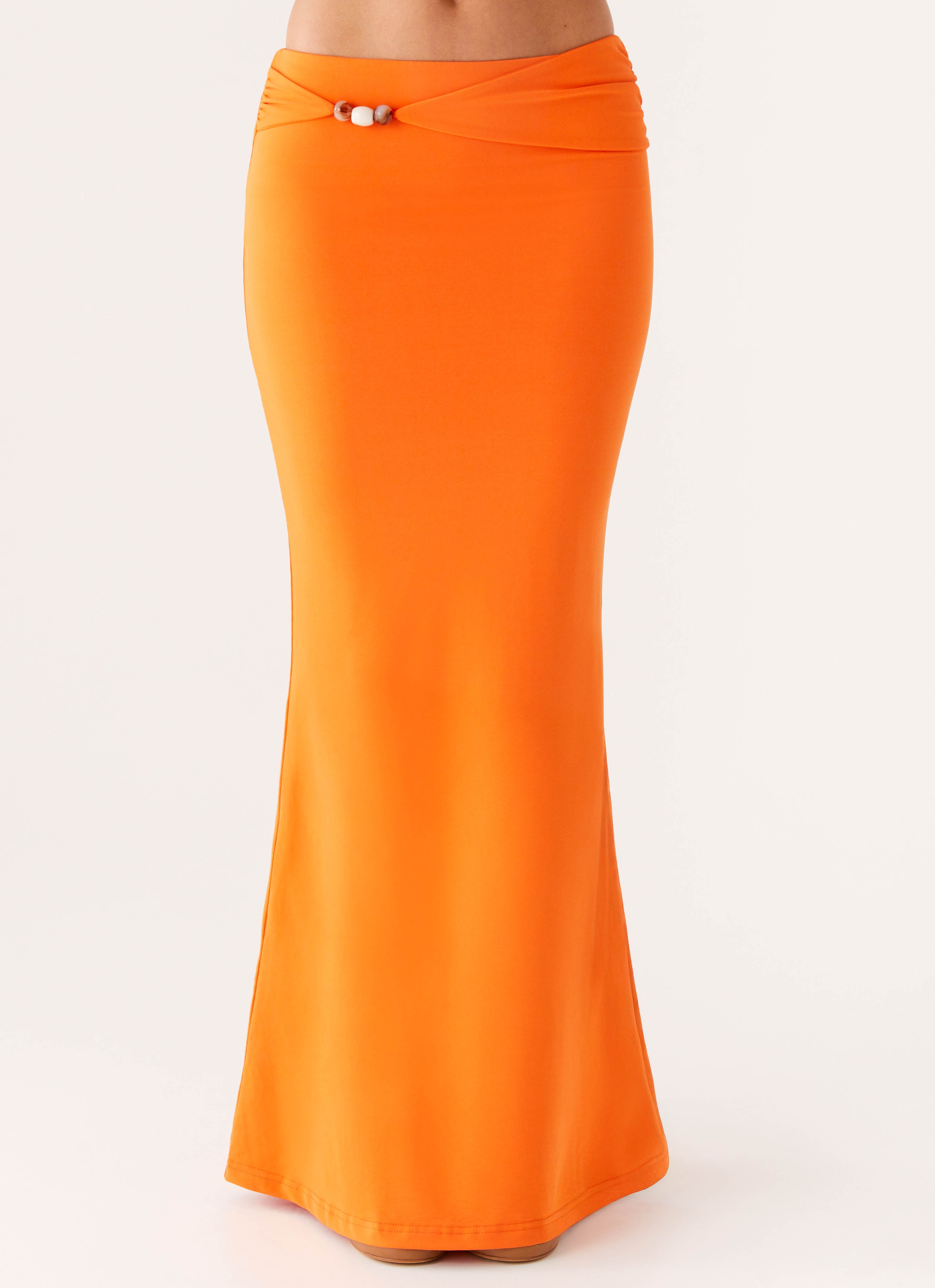 Mention Maxi Skirt - Orange