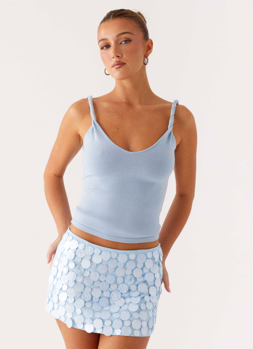 Movie Star Mini Skirt - Blue