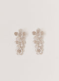 Cadie Flower Earrings - Silver