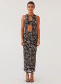 All Eyes On Me Maxi Dress - Petal Gloom