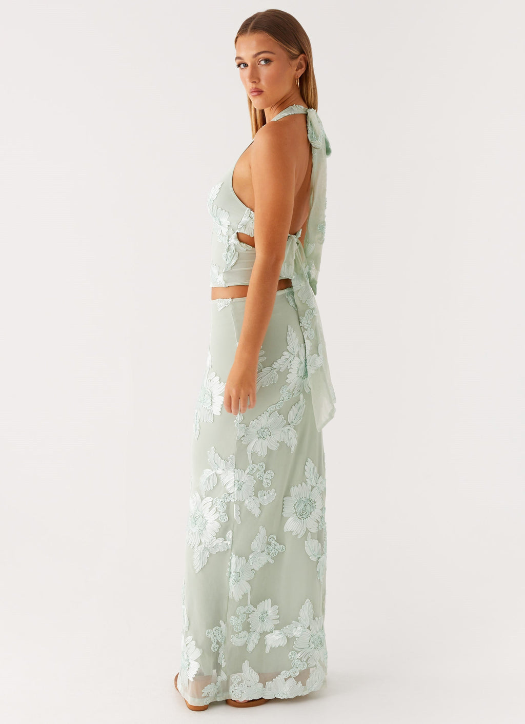 Radiate Maxi Skirt - Sage