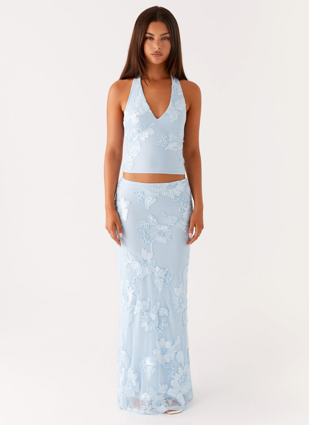 Radiate Maxi Skirt - Blue