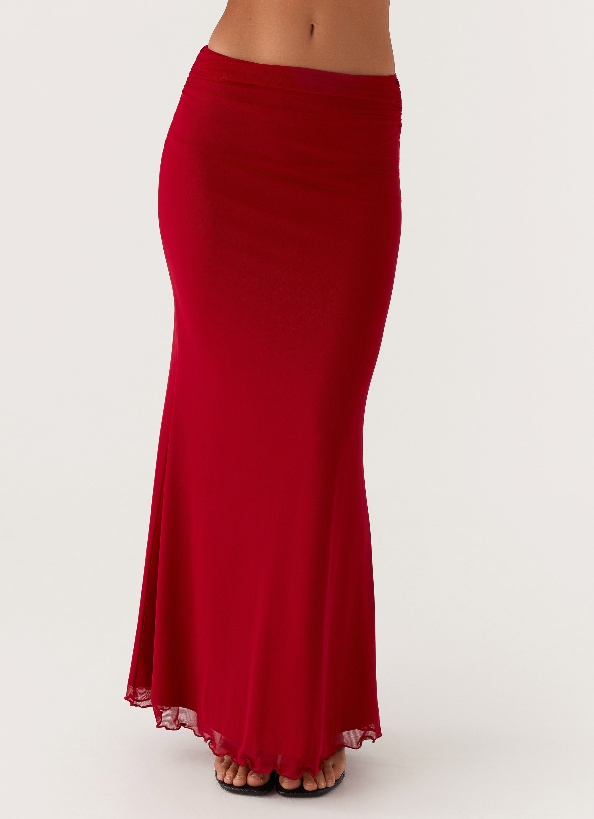 Rayne Maxi Skirt - Red