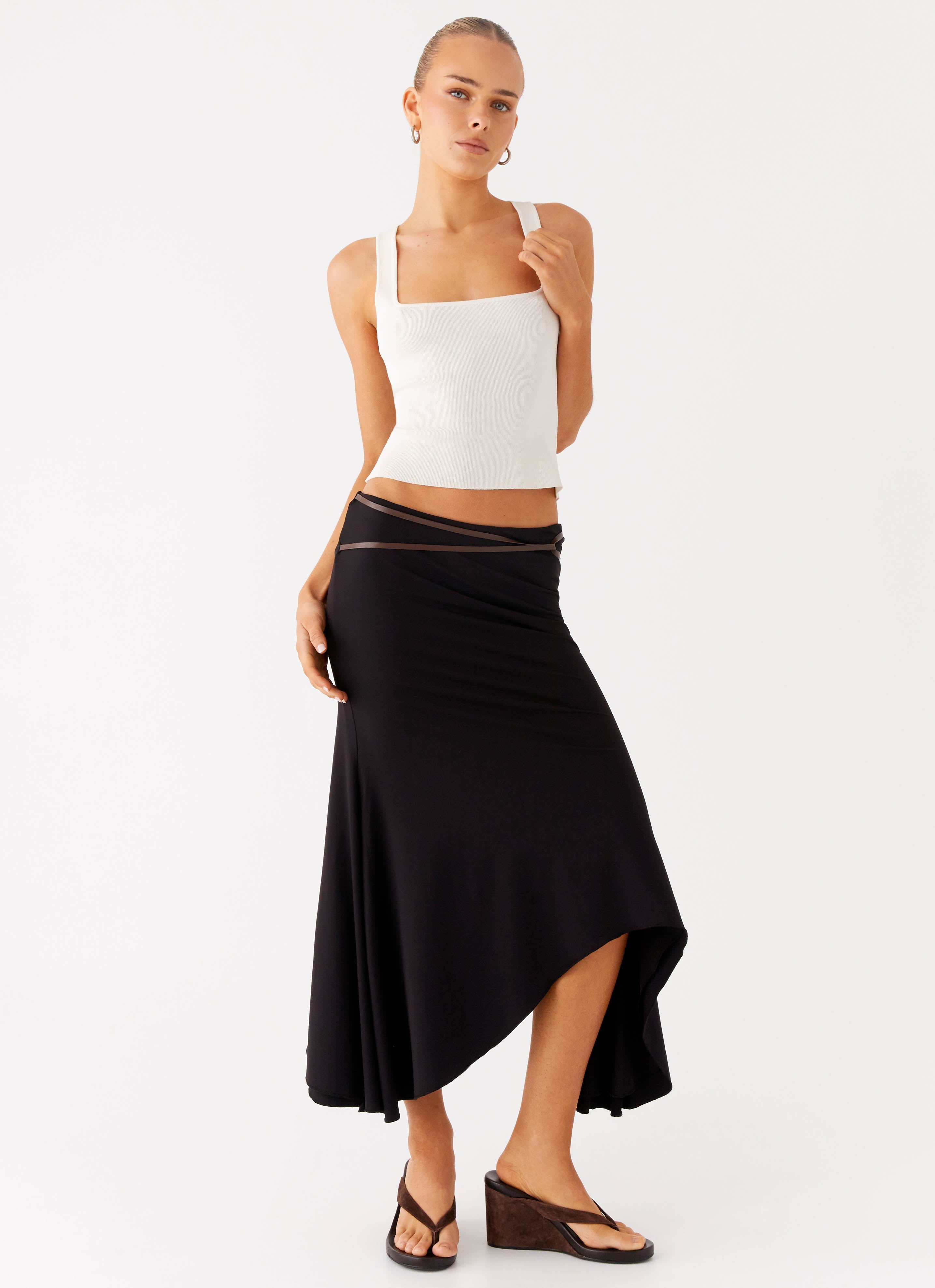 Seattle Midi Skirt - Black
