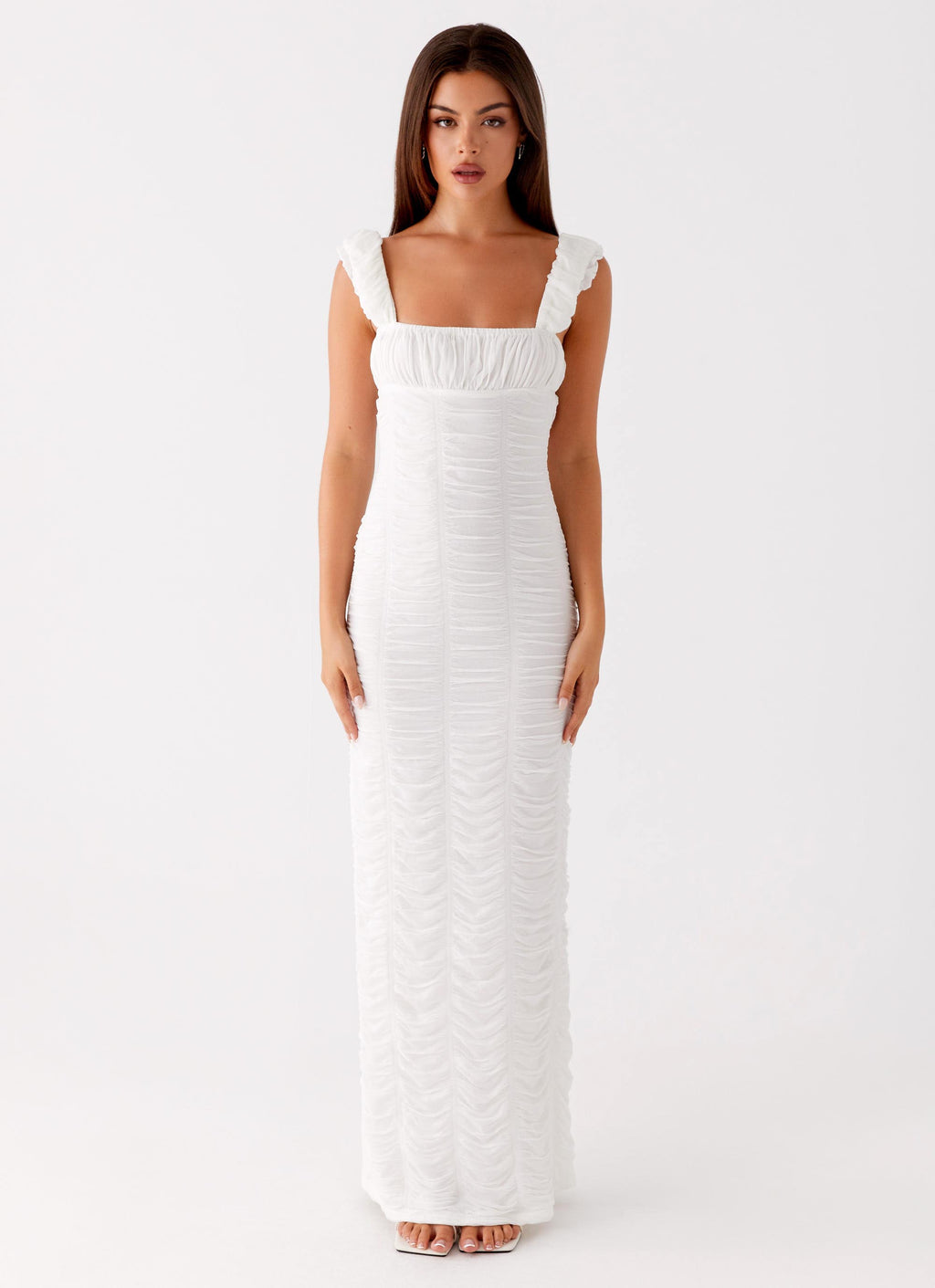 Senses Midi Dress - White