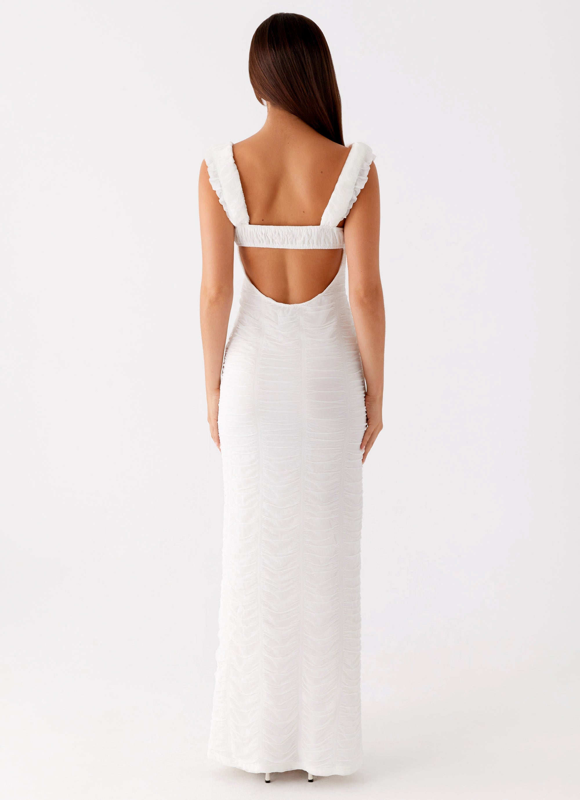 Senses Midi Dress - White