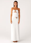 Shoreline Glow Maxi Skirt - Off White