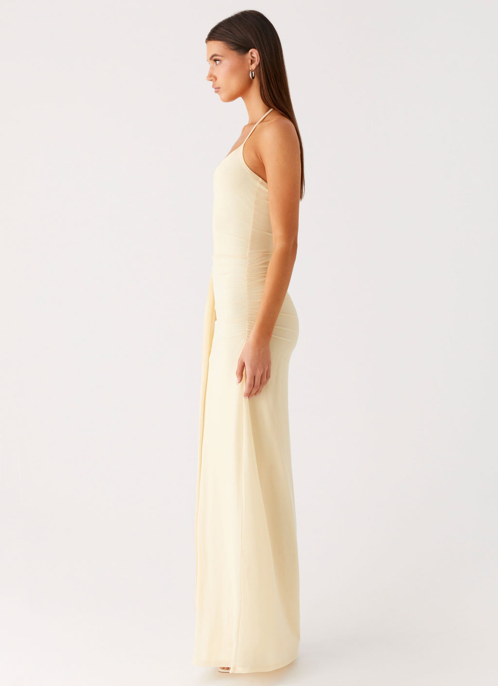 Signal Halter Maxi Dress - Sunny Yellow