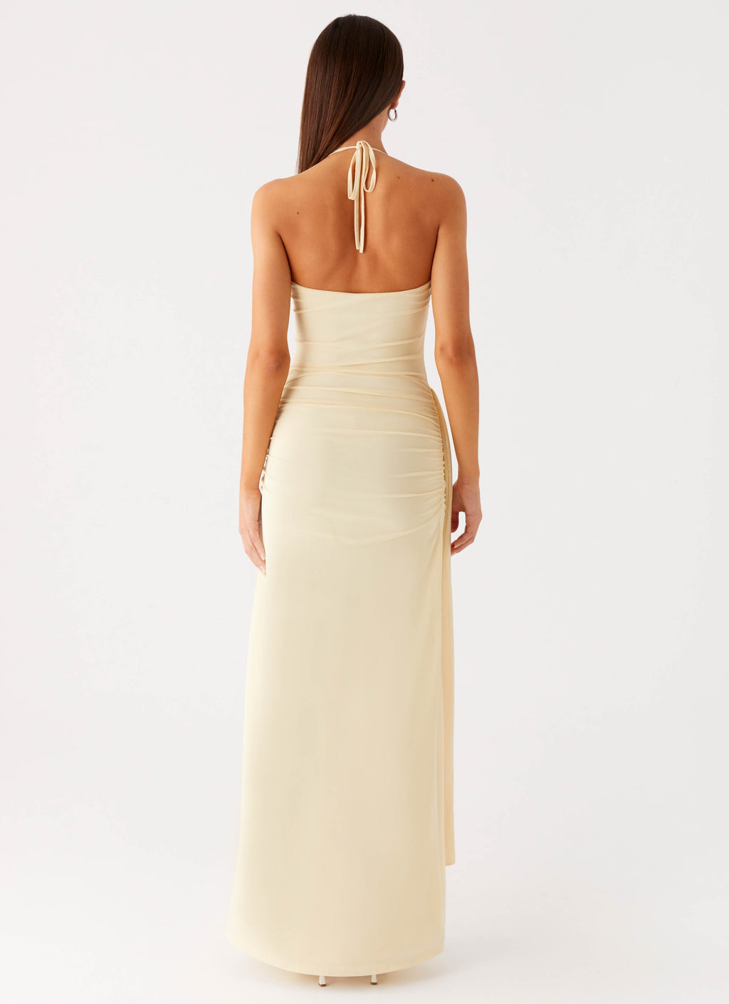 Signal Halter Maxi Dress - Sunny Yellow