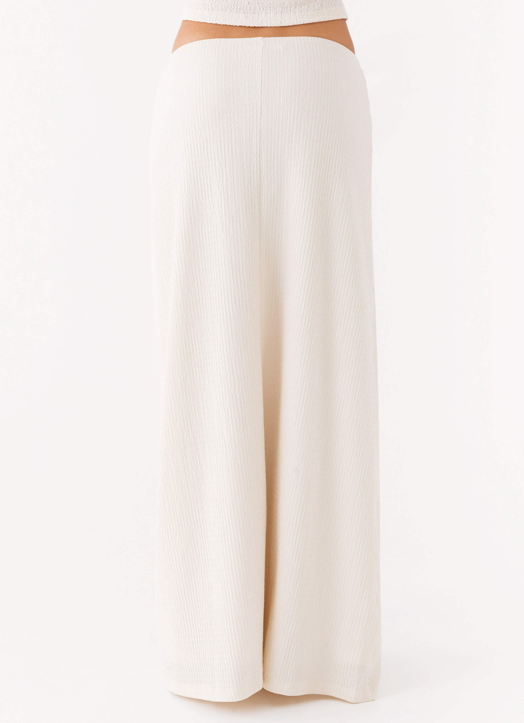 Tatum Low Rise Maxi Skirt - Ivory