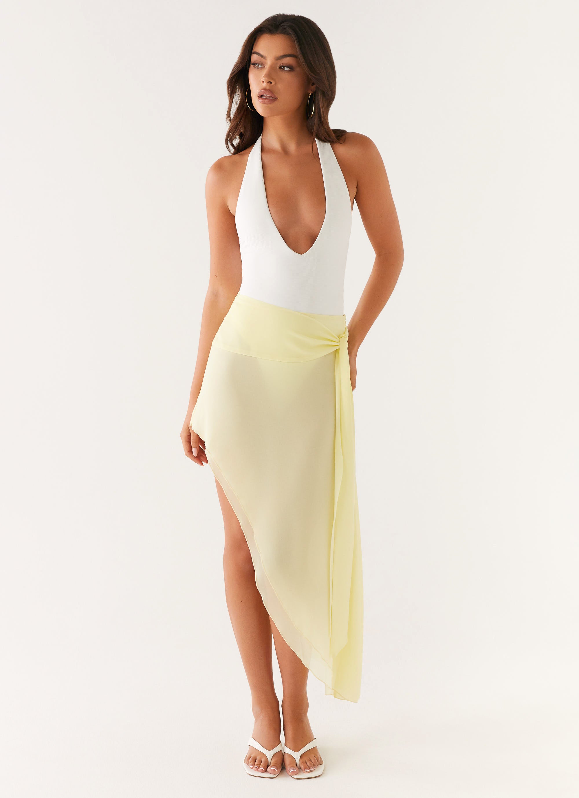 Tilly Swim Skirt - Pastel Yellow