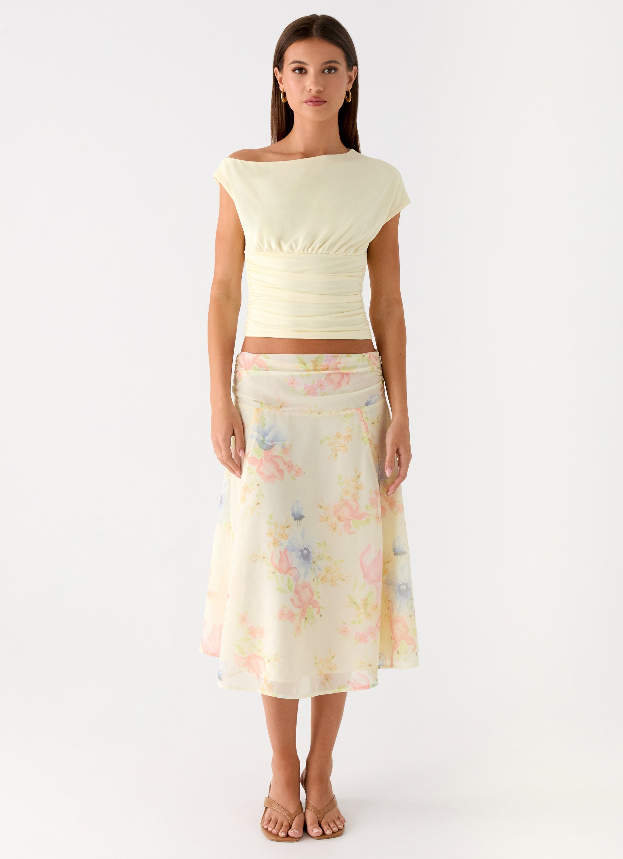 Valley Midi Skirt - Spring Meadow