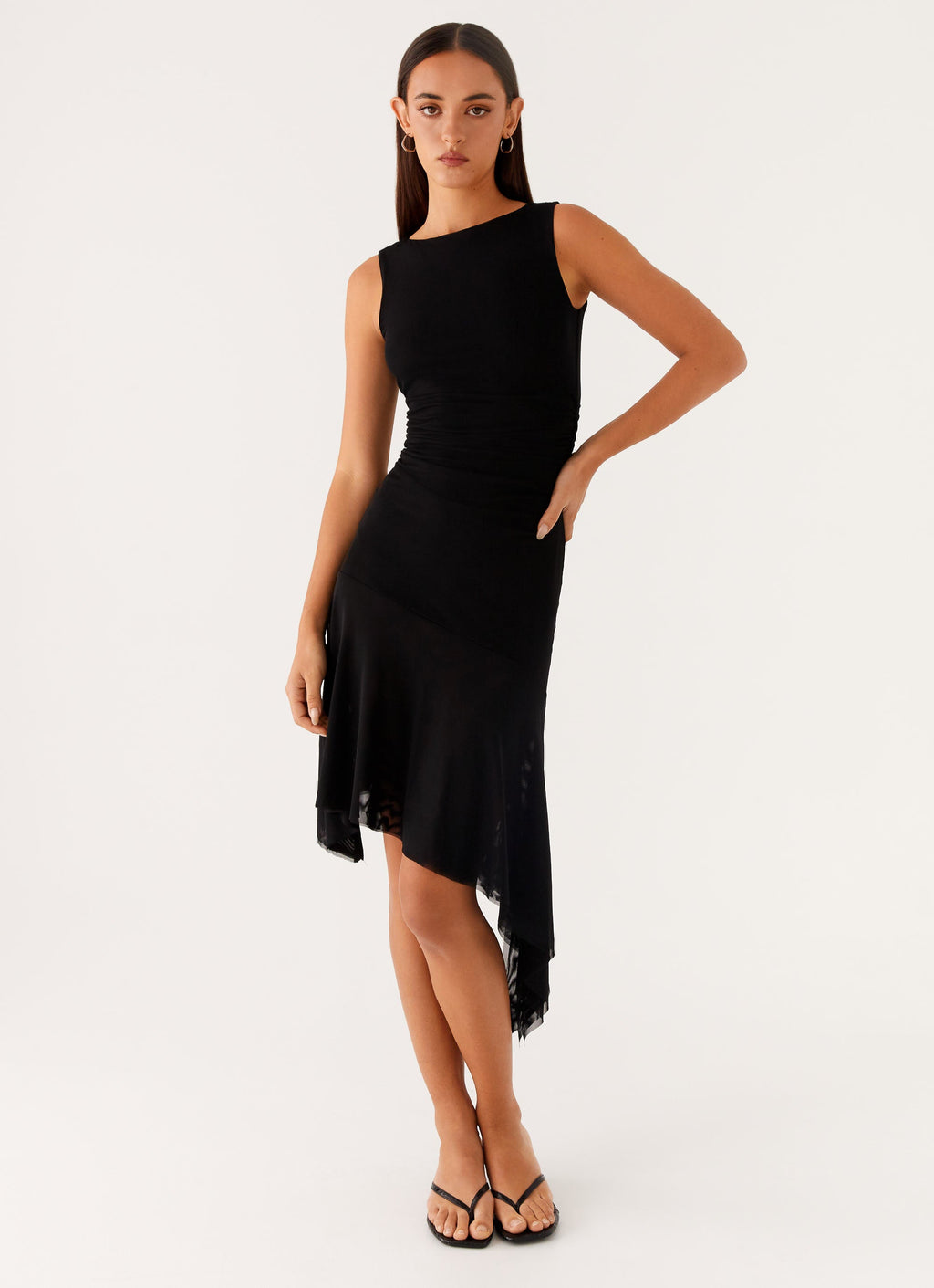 Winona Midi Dress - Black